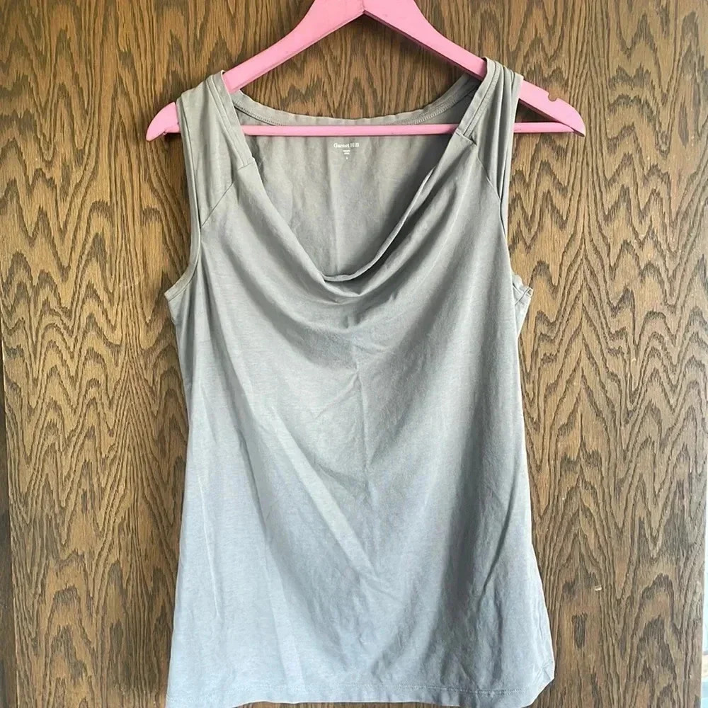 Tan Ganett Hil Sleeveless Blouse S
